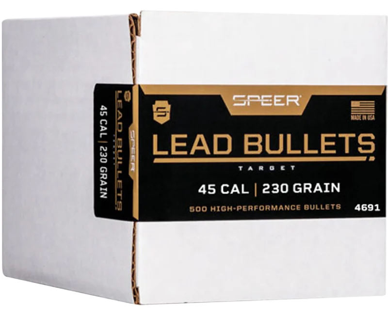 Speer 230 gr .45 Cal .452 lead round nose bullets 500 count box