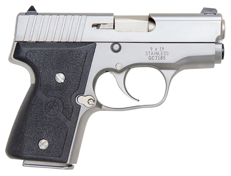 Kahr Arms MK9 M9093 9mm 3-inch matte stainless pistol with black textured wraparound grips