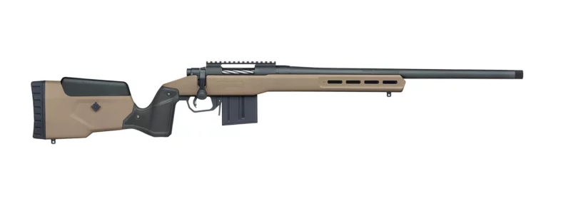 Mossberg Patriot LR 6.5 PRC bolt-action rifle with MDT Oryx Flat Dark Earth chassis