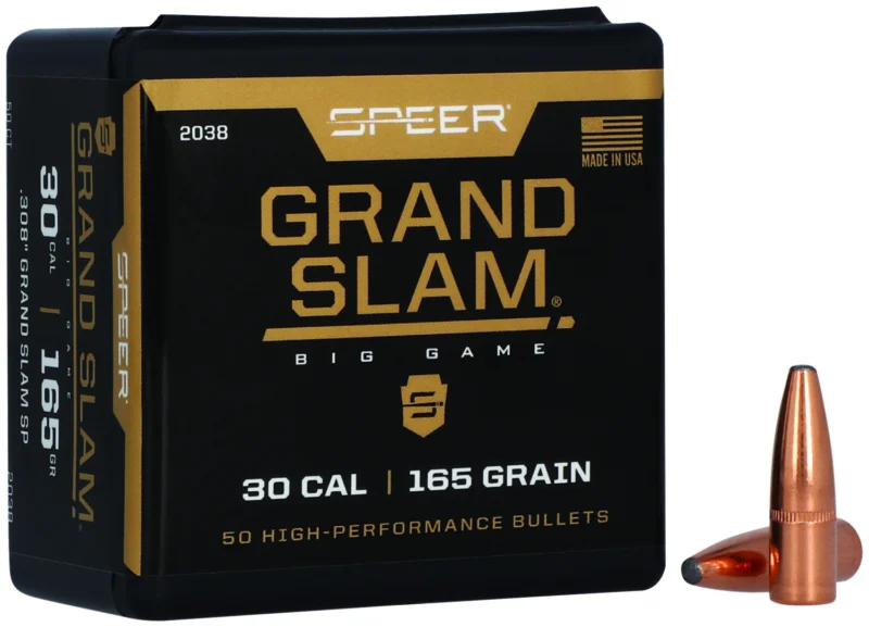 Speer Grand Slam .308 165 gr soft point rifle bullets 50 per box