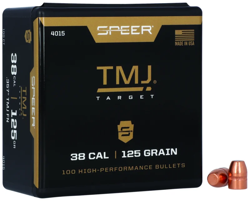 Speer TMJ 125 gr .38/.357 handgun bullets 100 count box