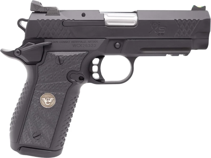 Wilson Combat EDC X9 2.0 9mm 4-inch black pistol with G10 starburst grips