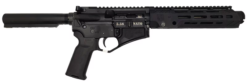Diamondback DB15 Diamond Pistol 5.56 with 7 inch barrel, 9 inch M-LOK rail and Tailhook Brace in black