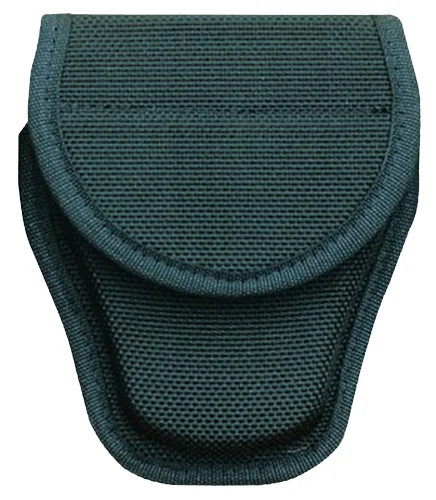 Bianchi Model 7300 AccuMold covered handcuff case black basketweave for standard linked handcuffs