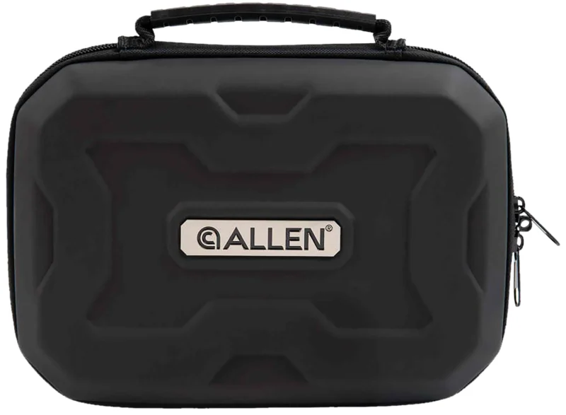 Allen Exo 9 in handgun case in black with thermo-molded shell and egg-crate foam interior