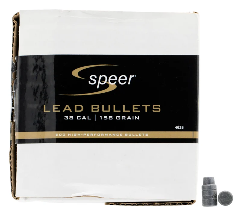 Speer 4628 .38 Cal .358 158 gr LSWCHP bullets 500 per box