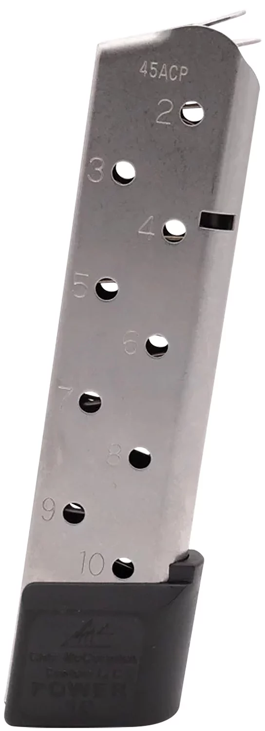 CMC Power Mag stainless steel 10rd .45 ACP magazine for 1911 Government