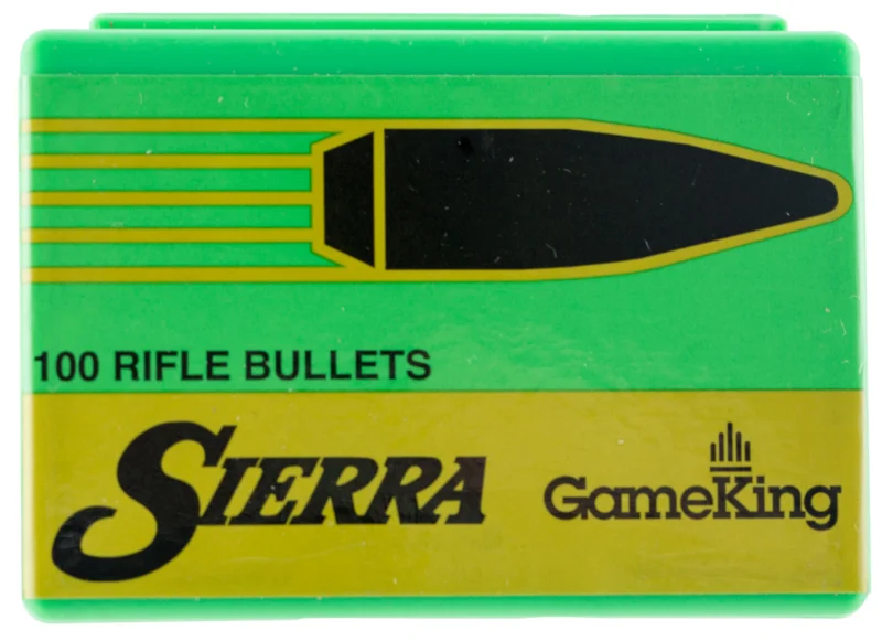 Sierra GameKing 6.5mm (.264) 130 gr HPBT reloading bullets and 100-count box