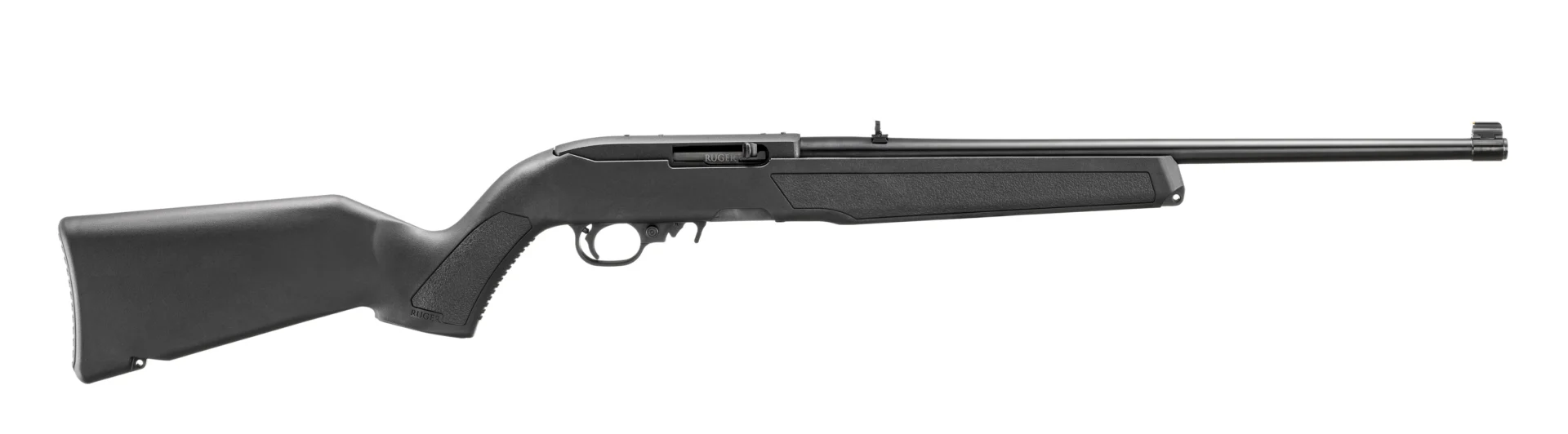 Ruger 10/22 .22 LR carbine in black polymer with M-LOK slots and 10-round rotary magazine