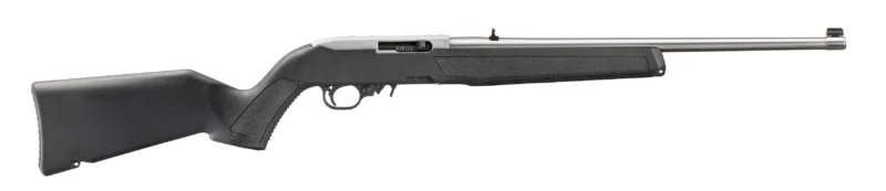 Ruger 10/22 carbine .22 LR with 18.5in satin stainless barrel and black polymer M-LOK stock