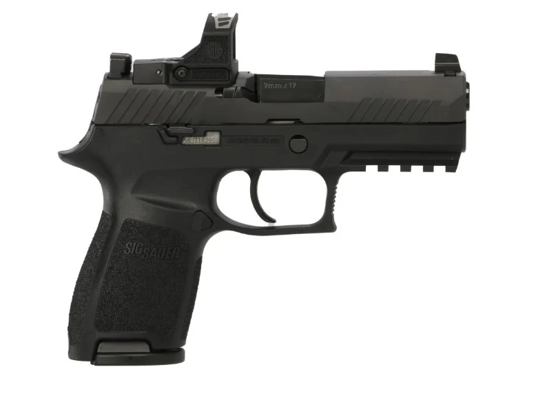 Sig Sauer P320 Compact 9mm 3.9 inch ROMEO-RS Pro pistol in black with two magazines