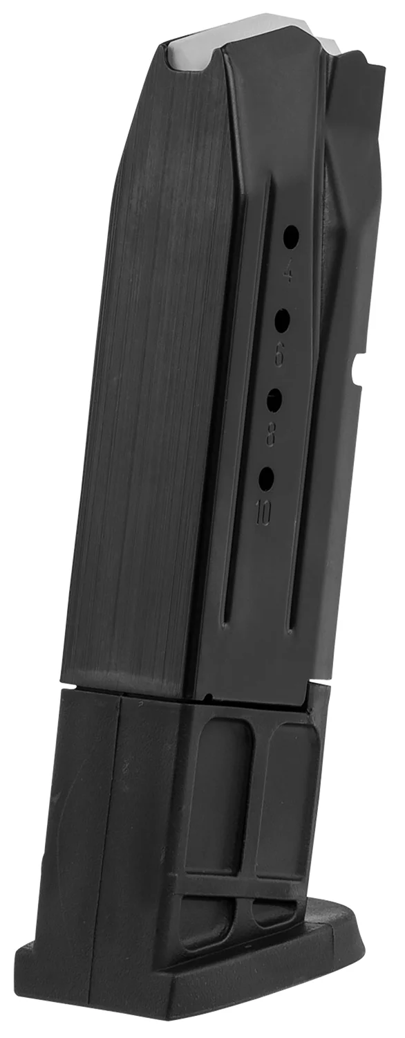 Smith & Wesson M&P 9mm 10-round steel magazine, polymer butt-plate