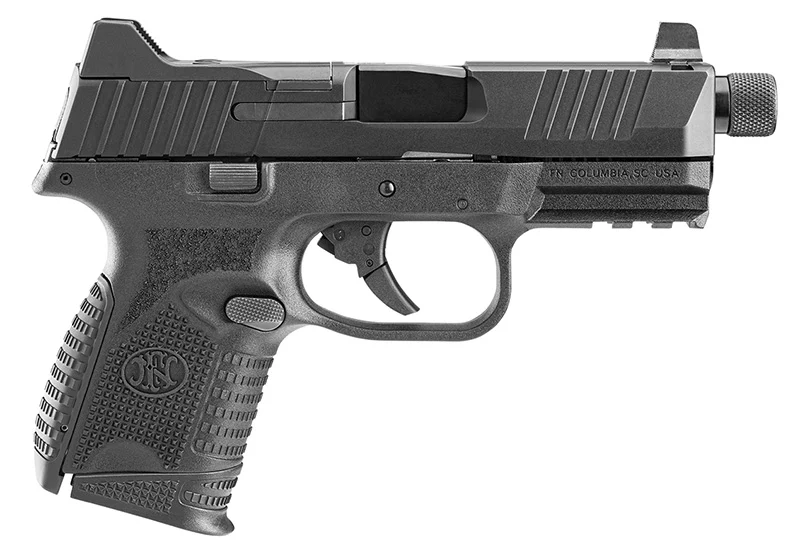FN 509C Compact Tactical 9mm 4.32-inch threaded barrel black pistol with optic cut