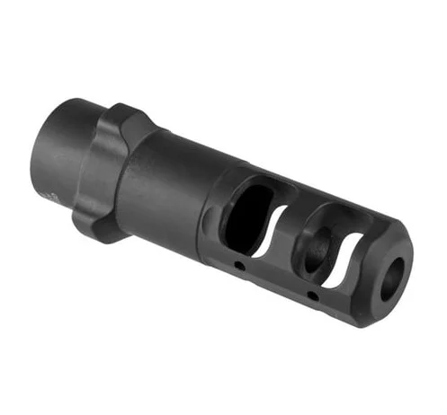 Gemtech Tri-Lock .338 Lapua muzzle brake, black steel, 3/4-24 threads
