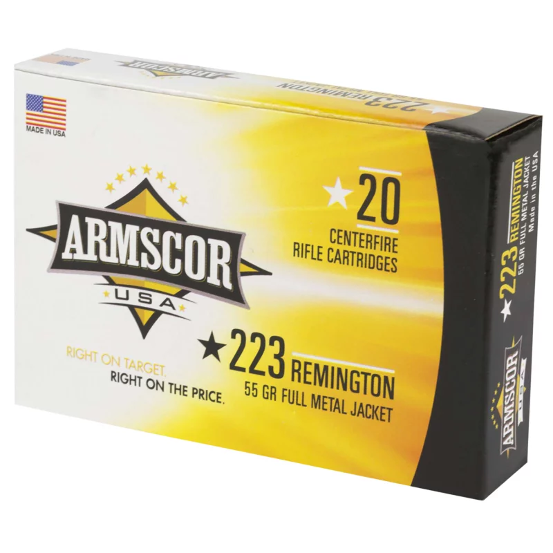 Armscor .223 Rem 55 gr FMJ ammunition 20-round box