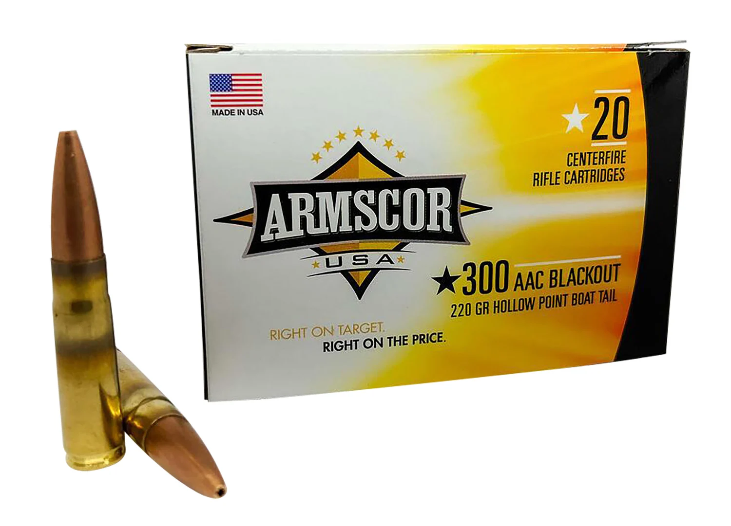 scor .300 Blackout 220 Gr HPBT Subsonic  20rd Ammo