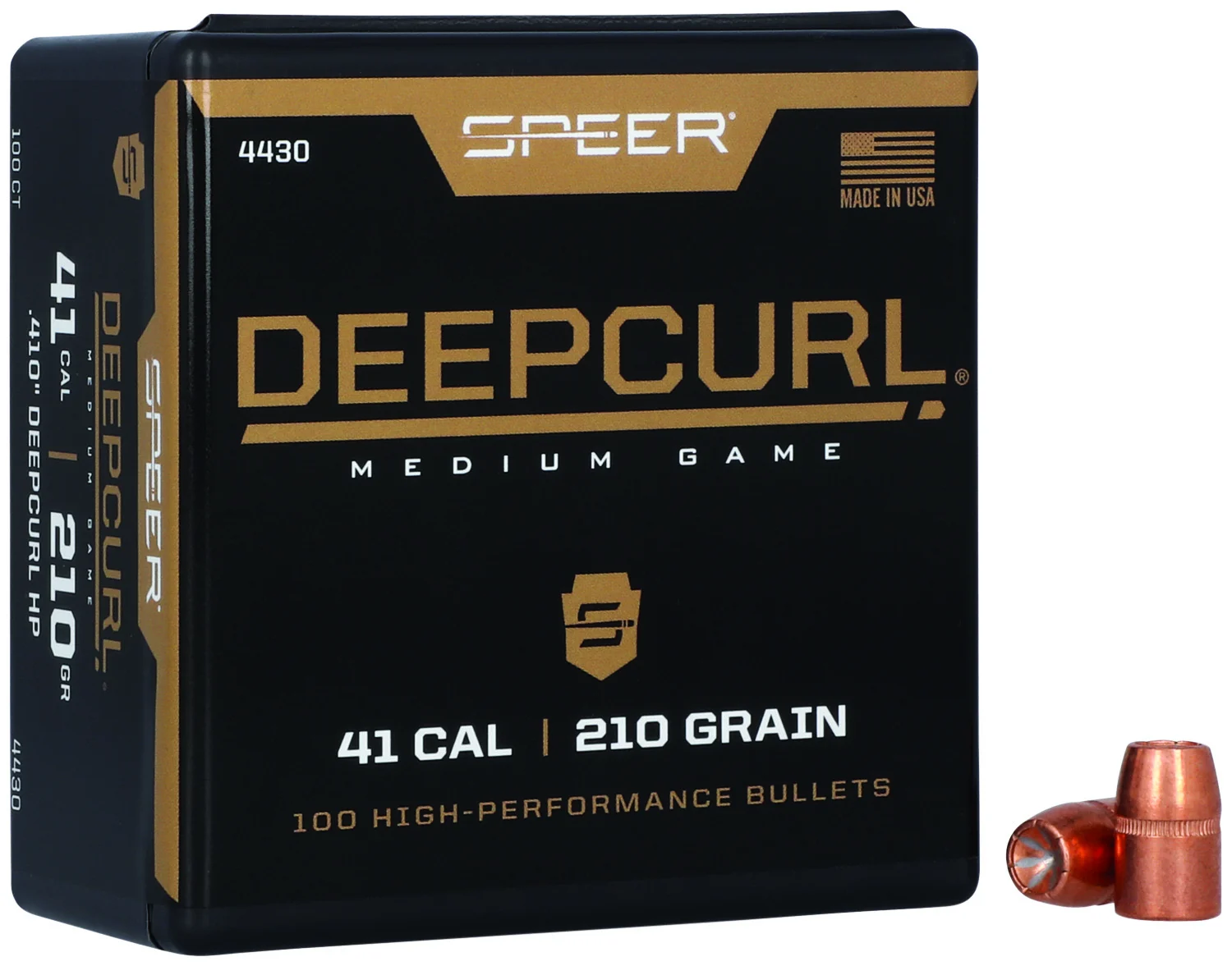 Speer DeepCurl .41 Cal 210 gr Hollow Point reloading bullets