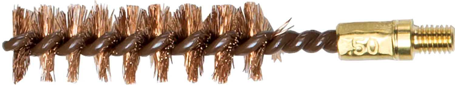 CVA .50 caliber brass cleaning brush with 10-32 threads and bronze bristles