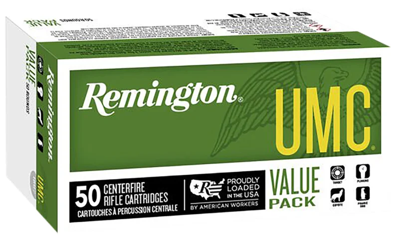 Remington UMC 223 Rem 50 gr JHP ammunition box