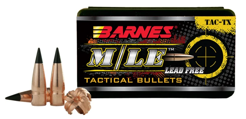 Barnes TAC-TX 120 gr all-copper rifle bullets, 50 per box