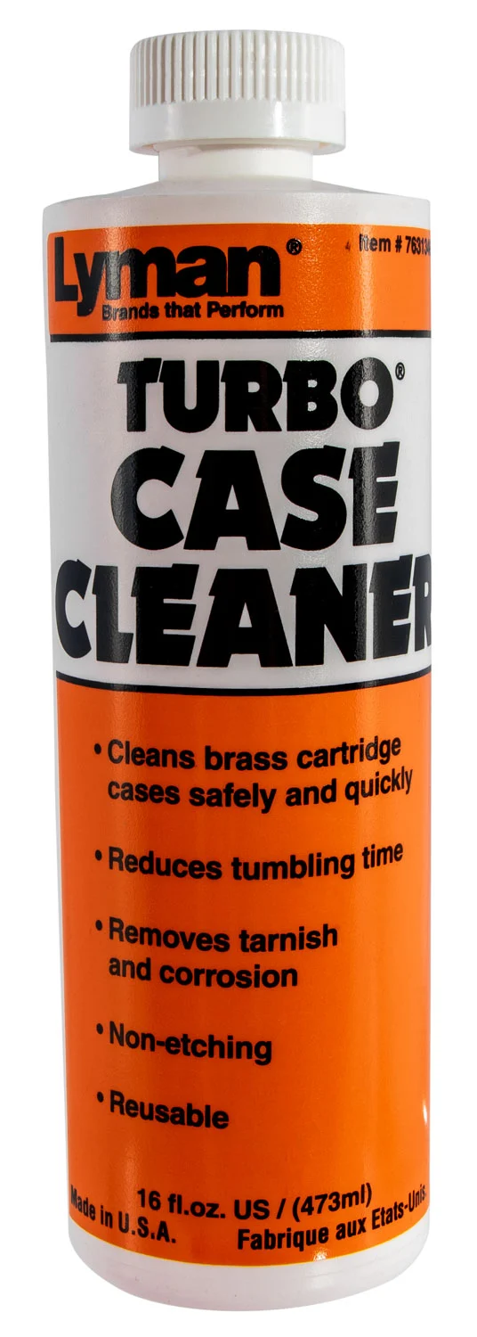 Lyman Turbo Case Cleaner 16 oz bottle front label