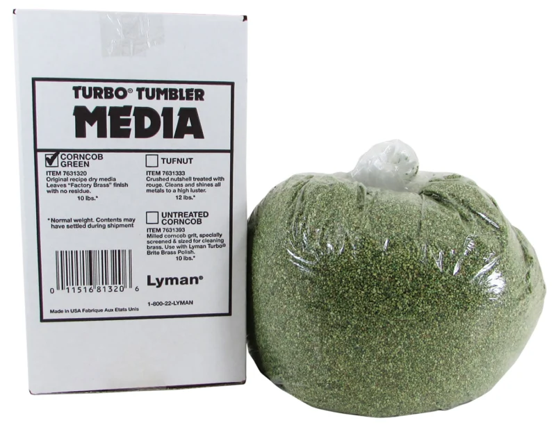 Lyman Turbo Case Cleaning Media 10 lb treated corncob box