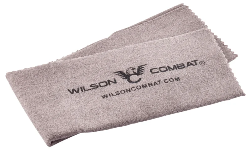 Wilson Combat 267 silicone cleaning cloth cotton flannel 14x15 gray