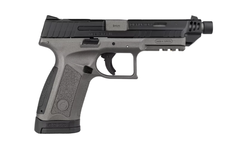 EAA Girsan MC9 Disruptor X 9mm pistol two-tone tungsten and black optics-ready