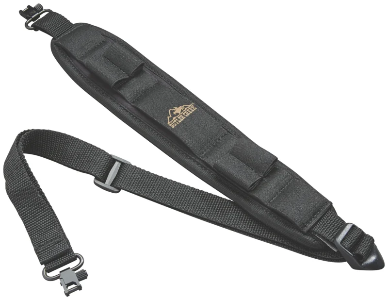 Butler Creek Comfort Stretch Alaskan Magnum rifle sling black neoprene with QD swivels