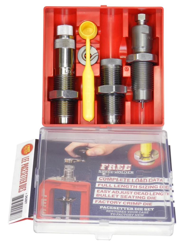 Lee Pacesetter 3-Die Set .250 Savage full-length sizing dies with shell holder