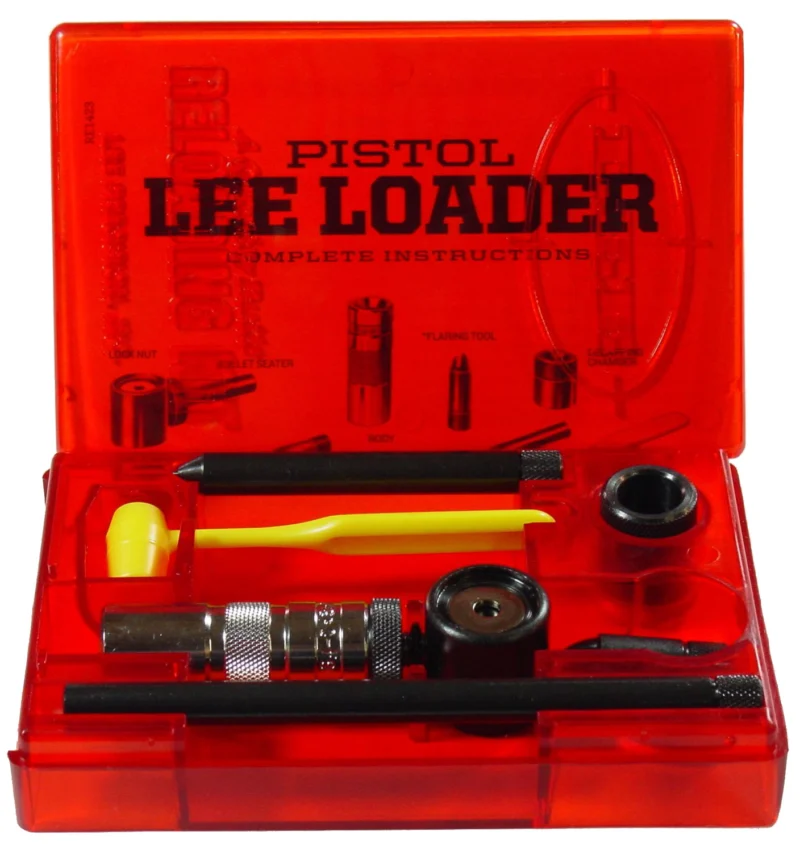 Lee Classic Loader .45 ACP reloading kit with components and packaging