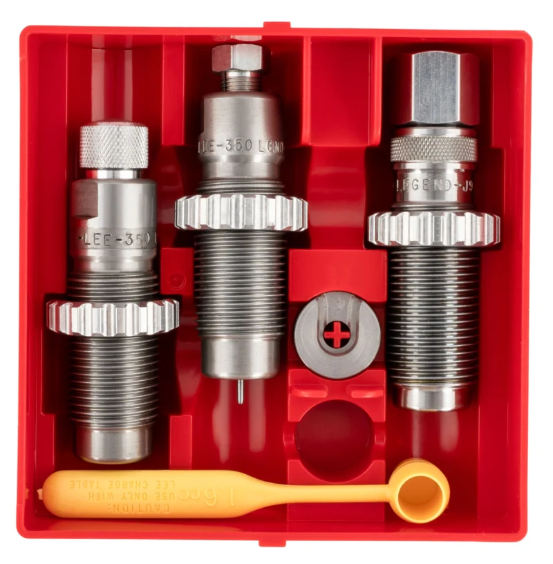 Lee Precision full-length 3-die set for .350 Legend with shell holder and powder dipper