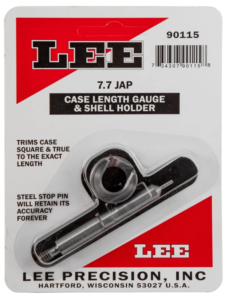 Lee Precision 90115 Case Length Gauge and Shell Holder for 7.7 Japanese
