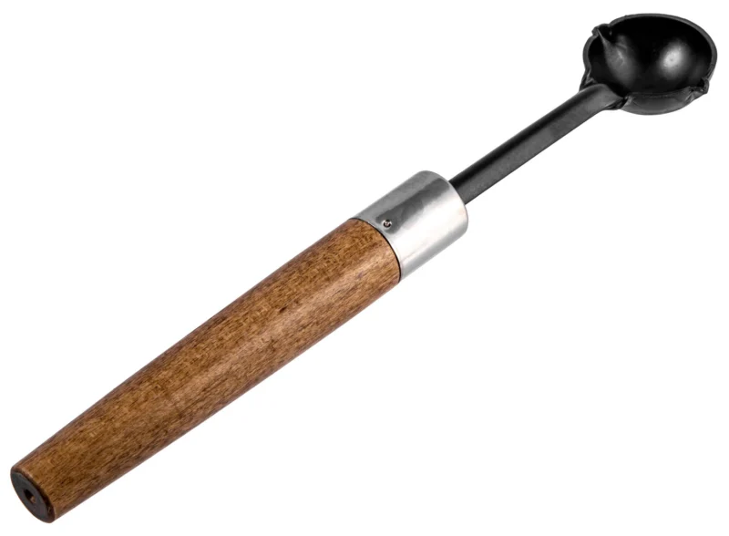 Lee Precision Lead Ladle steel bowl with wood handle, 2 oz capacity