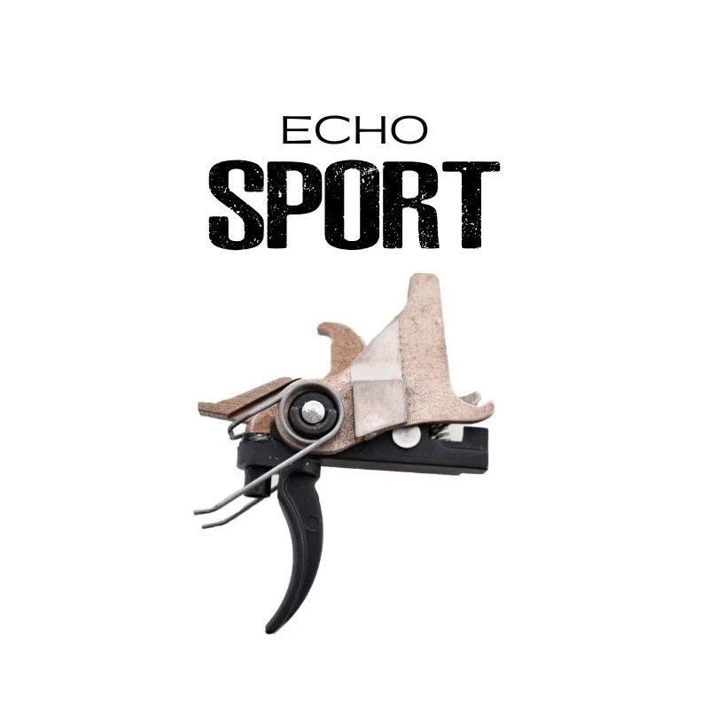 Fostech Echo Sport Trigger for AR-15, black finish, paddle selector