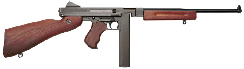 Auto-Ordnance Thompson M1C Lightweight Carbine .45 ACP 16.5in Walnut Stock Black Finish