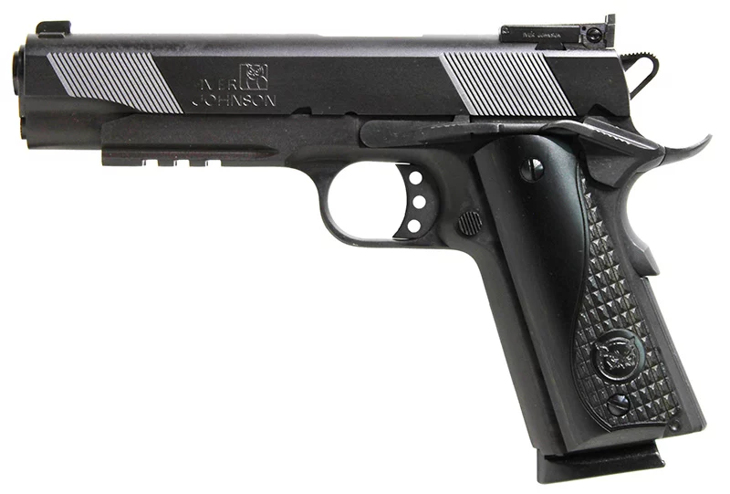 Iver Johnson Eagle LR 1911 .45 ACP 5-inch Matte Blued pistol with light rail