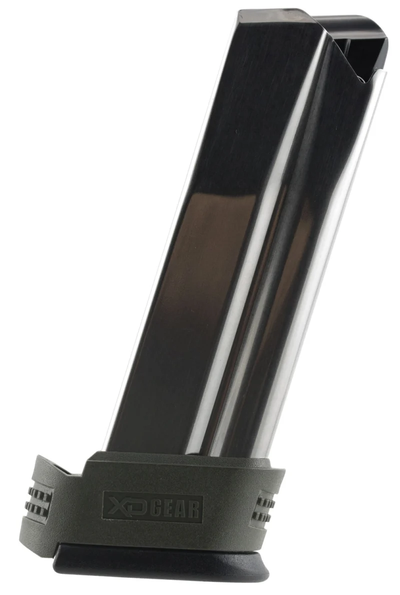 Springfield Armory XD Compact 10rd .45 ACP stainless steel magazine with OD Green sleeve