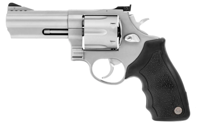 Taurus 44 .44 Magnum 4-inch ported stainless revolver with black rubber grip