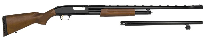 Mossberg 500 Field/Security Combo 12ga with 28" vent rib and 18.5" cylinder barrels, blued finish