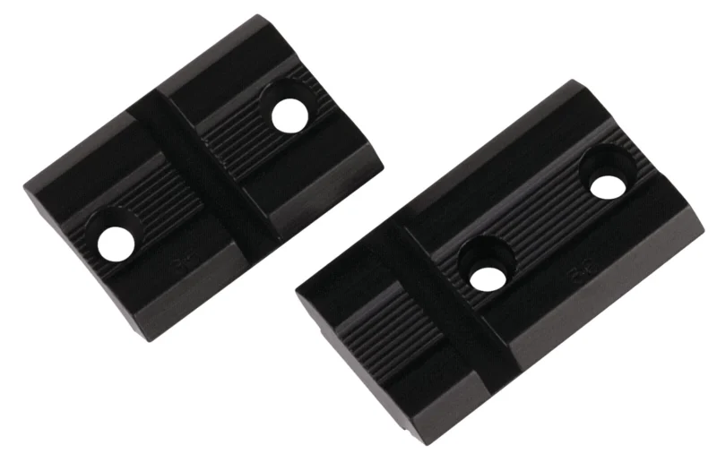 Weaver top mount base pair for Browning BAR matte black aluminum