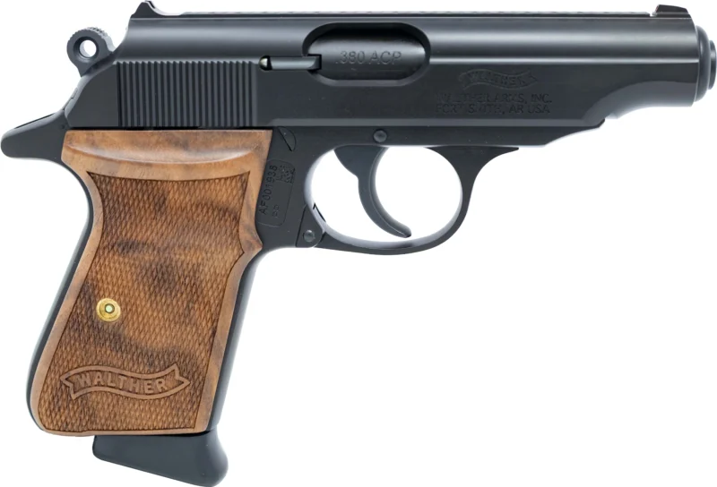 Walther Arms WAI PP 380AP PST black semi-automatic handgun, 7-round capacity