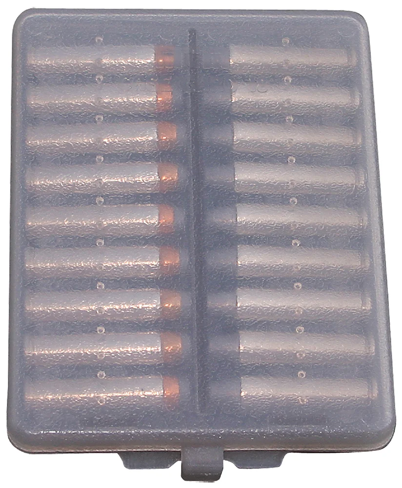 MTM Case-Gard 18-round ammo wallet .38/.357 clear smoke polymer