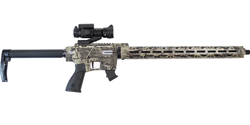Armscor Rock Island TM22 Timber .22 LR rifle in Realtree Timber with Vortex Strikefire II optic