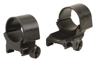 Weaver detachable extension top mount scope rings 1 inch high matte
