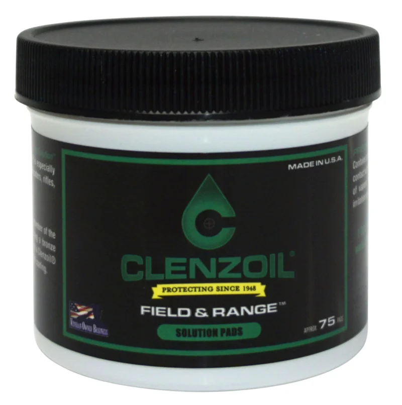 Clenzoil Field & Range Patch Kit 75 pre-saturated cotton patches for .50 Cal and 12 Gauge
