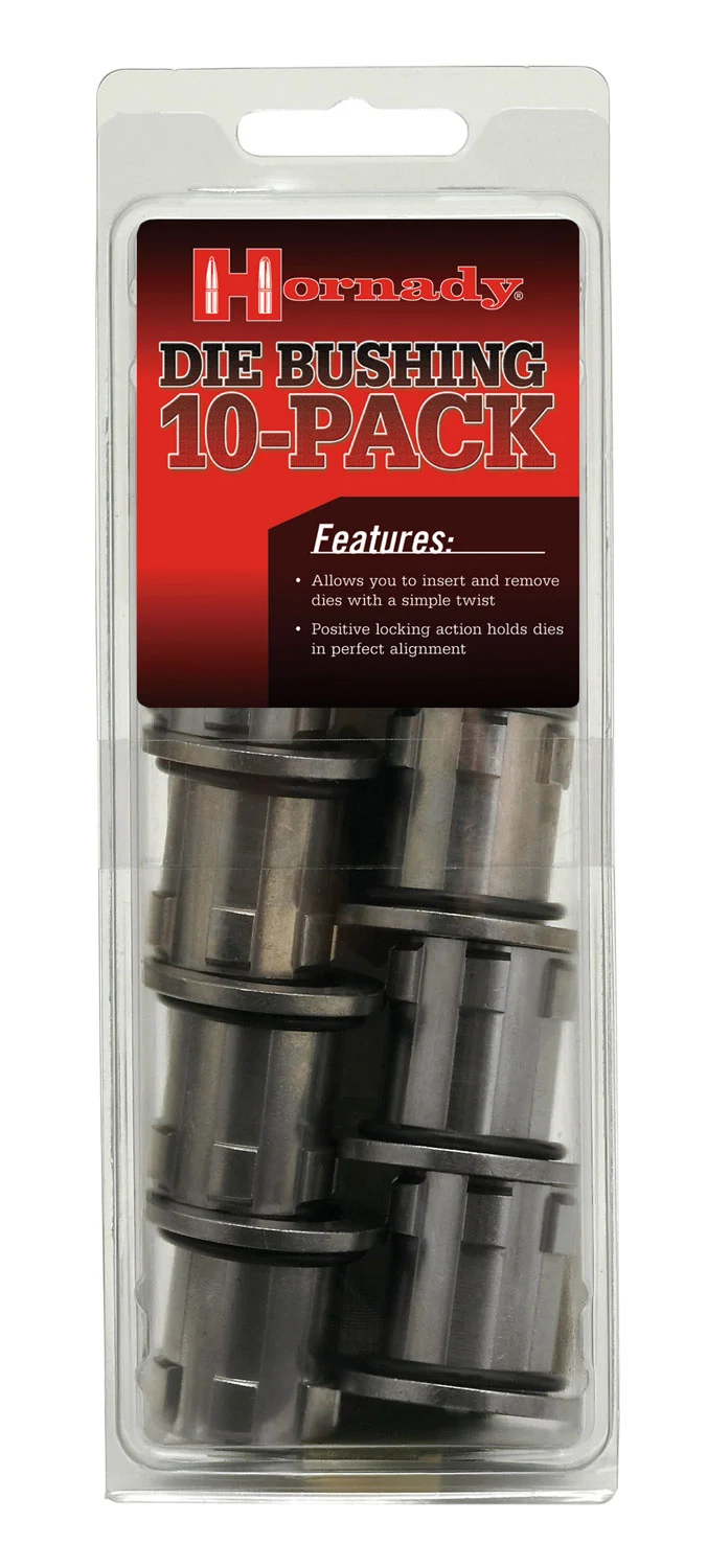 Hornady Lock-N-Load Die Bushings 10-Pack gray metal reloading bushings