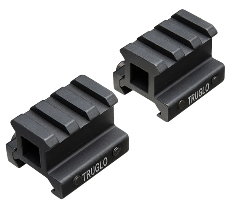 TruGlo TG8982B Picatinny 2-piece riser mount 3/4 inch matte black