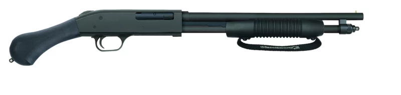 Mossberg 590 Shockwave .410 Bore 14.37in pump shotgun with blued finish and Raptor birdshead grip