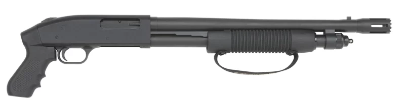 Mossberg 590 Cruiser 12 Gauge 18.5 in pistol grip pump shotgun, matte blued